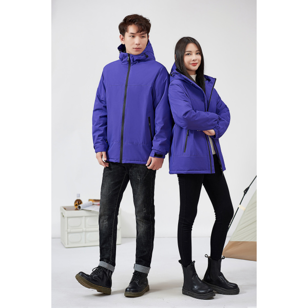 Padded waterproof and windproof warm jacket Long sleeve L-4XL Couple 100% polyester [no text packing