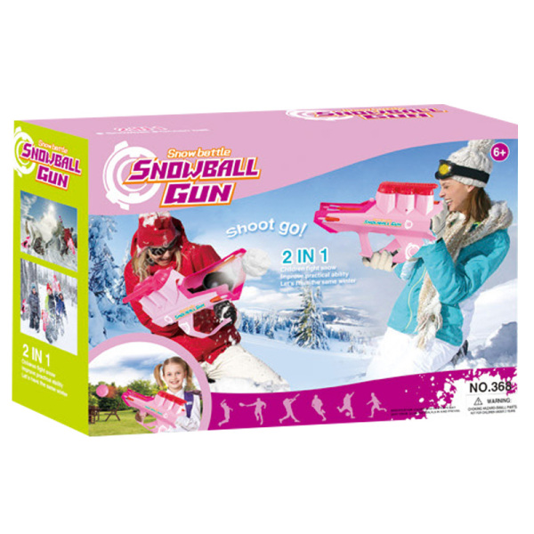 2in1 gun Snowball Pistol
 Solid color Plastic【English Packaging】_200065882_hd