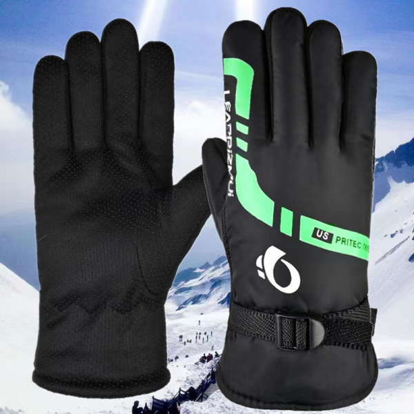 Winter skiing velvet warm gloves