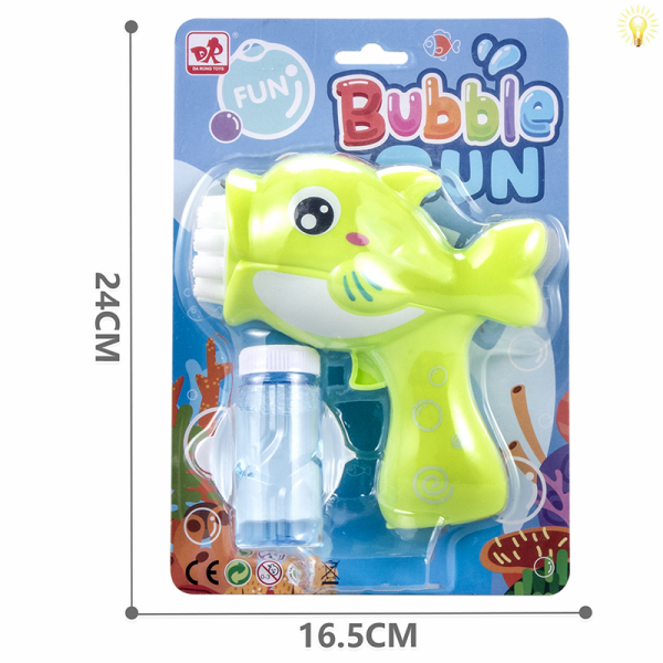 Dolphin Bubble Gun with 50ml Bubble Water Multicolor