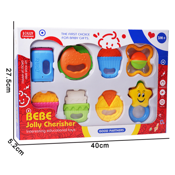 Cartoon puzzle soothing baby gum toys