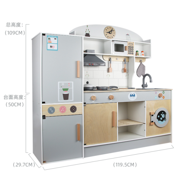 Refrigerator Kitchen Type B wood【Packaging without Words】_201217367_hd