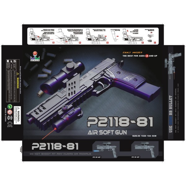 vehicle,Black,Infrared,Sight,BB Bullet,18+,6mm,Plastic【English Packaging】_201972436_hd