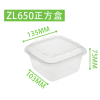 Disposable plastic square box,one colour only,Plastic【Packaging without Words】_201696584