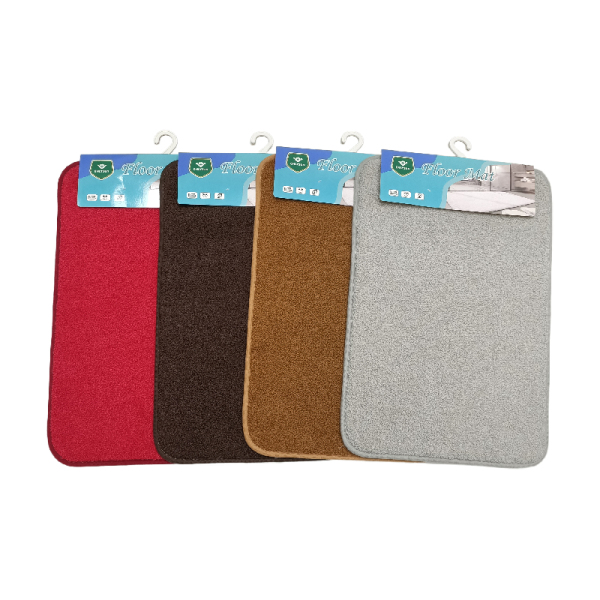 Teddy fleece floor mat with spot molded bottom,Mix color,Polyester fiber【Packaging without Words】_201611412_hd