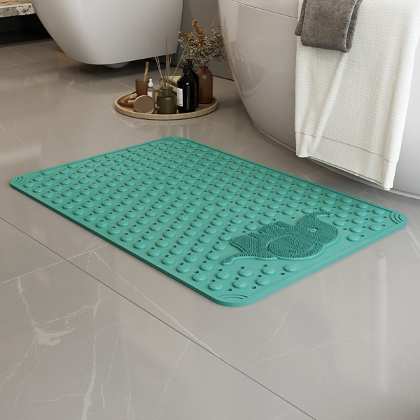 Bathroom massage non slip pad with suction cup 35 * 70cm,one colour only,Plastic【Packaging without Words】_201931009_hd