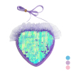 Long Sequin Lace Peach Heart 3D Bag with Pink Blue Purple 3 Colors 【English Packaging】_201215536