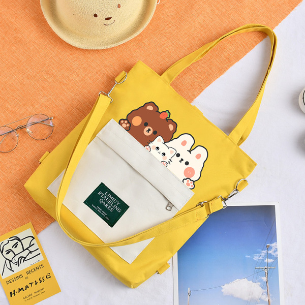 Large capacity cartoon crossbody tote bag