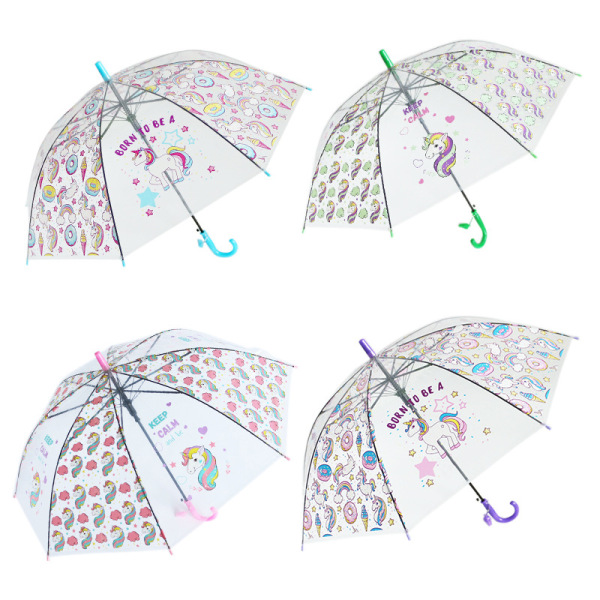 19 inch children's cartoon straight handle umbrella