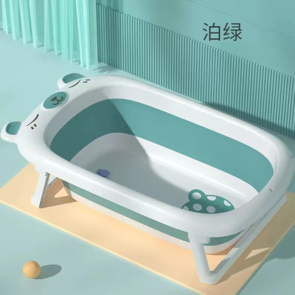 Cute Sweet Mouse Baby Bathtub Baby Folding Sitting Lying Bath Bucket,one colour only,Plastic【Packaging without Words】_201723593_hd