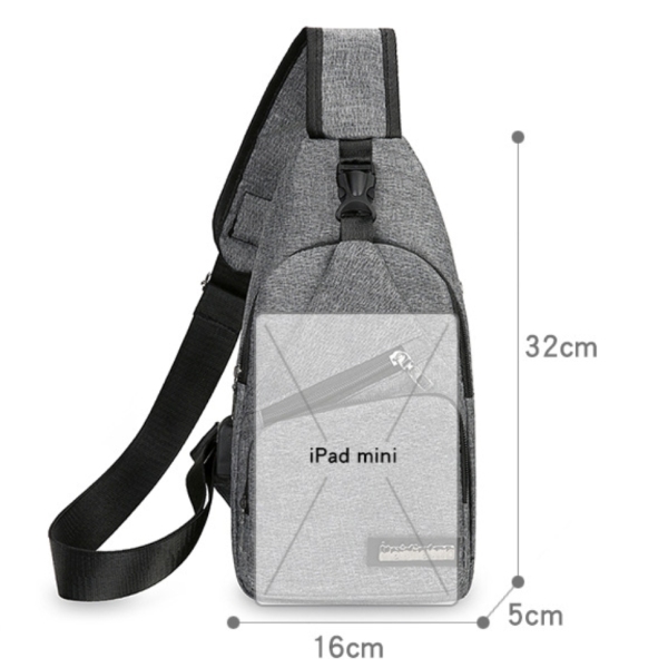 Multifunctional chest bag crossbody bag