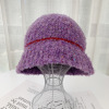 Looped Colorblocked Trimmed Woolen Hat,Women,56-60CM,Winter Hat,30% wool,70%acrylic【Packaging without Words】_201532024