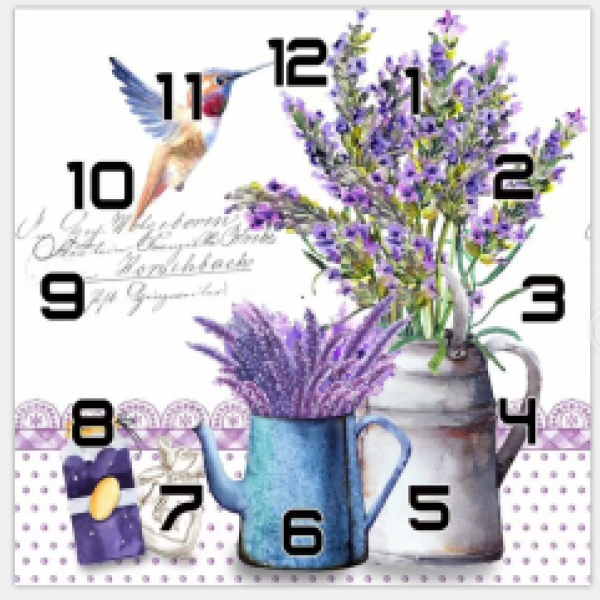 Lavender Clock