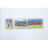 6PC Tri-Color Handle Peeler Knife Set,Mix color,Metal【English Packaging】_201403367