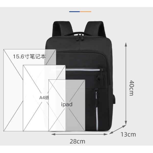 14 inch business computer backpack with USB charging