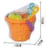 10 бочек пляжного замка с длинными лопатами, 4 цвета,пластик【Упаковка на английском языке】_P03111780_3_m