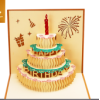 20PCS One Birthday Candle 2 Golden Greeting Cards,one colour only,paper【Packaging without Words】_201468509_1_m