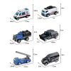 6(pcs) Alloy Police Car,Slide/taxiing 1:64,Spray painting,Metal【English Packaging】_P02877037_10_m