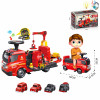 Fire puzzle roller coaster Baby walker 4 wheels IC without language Lights Music Plastic【English Packaging】_201220354