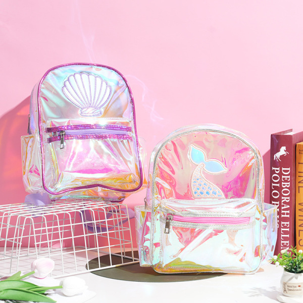 Transparent and colorful laser backpack,Mix color,Plastic【Packaging without Words】_201880745_hd