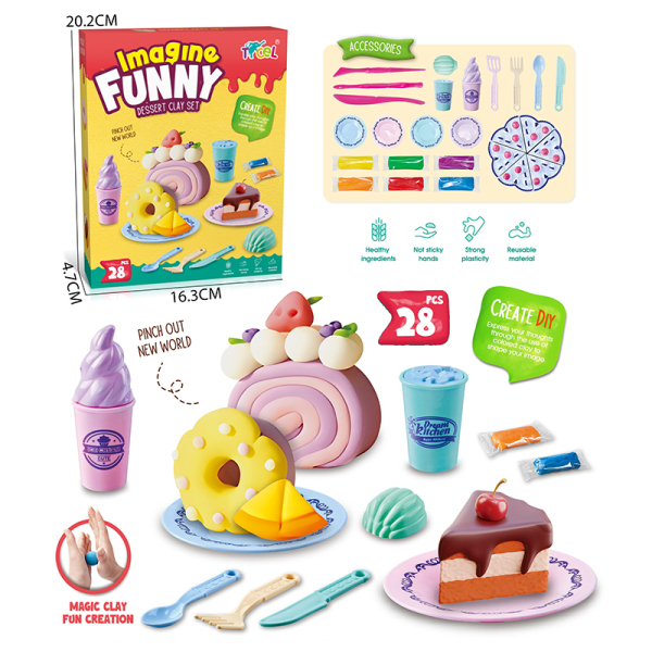 Dessert colorful clay set