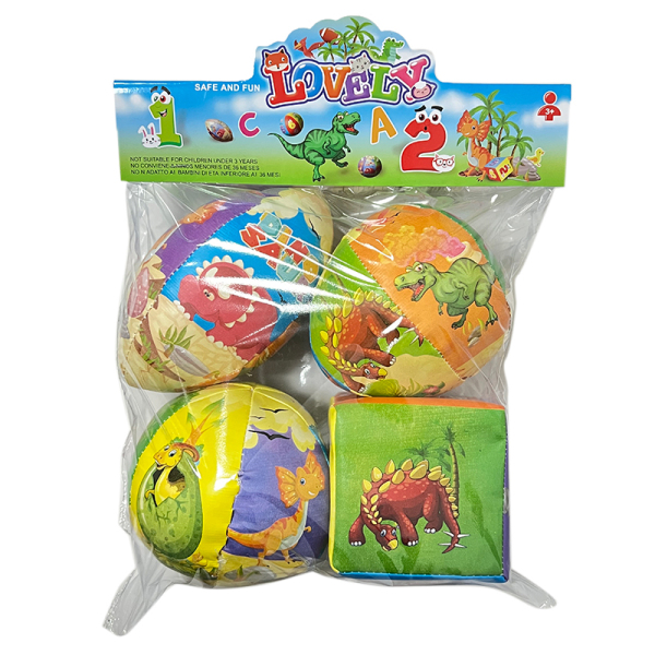 4pcs Dinosaur Six-Piece Ball Dice Rugby,Плюш【Упаковка на английском языке】_201585925_hd