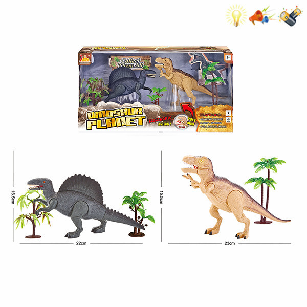 dinosaur set Electric Lights Sound IC without language With battery Plastic【English Packaging】_200160703_hd