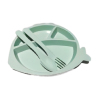 Square Children's Plastic Cutlery Set,one colour only,Plastic【English Packaging】_201445668