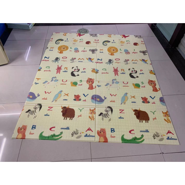 0.8cm Cartoon Animal Alphabet 2D Folding Mat