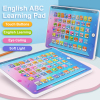 English ABC Teaching Letter Word Story Song Toy Learning Machine Electric Ipad Color screen Lights Sound Music English language IC Study Story one colour only Plastic【English Packaging】_P01943431_4_m