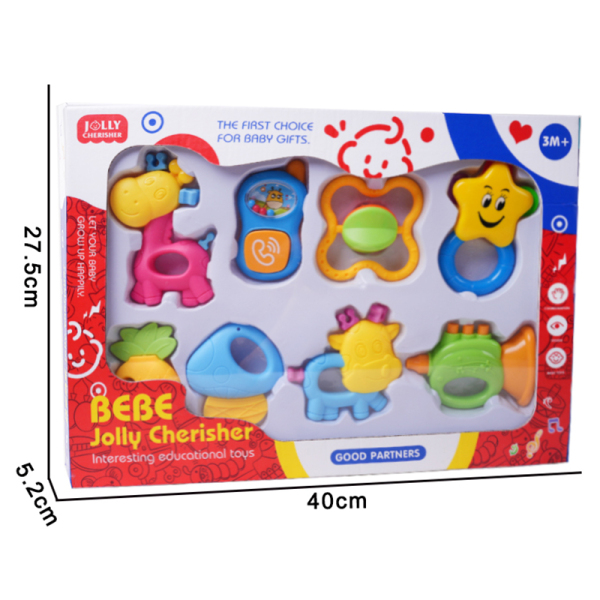 Cartoon puzzle soothing baby gum toys