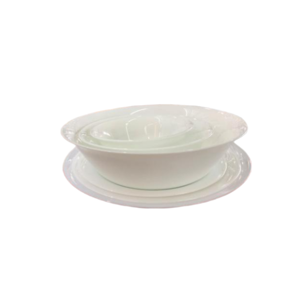 White jade glass ceramic flanged disc 【 10 inches 】,one colour only,Ceramics【Packaging without Words】_201948542_hd