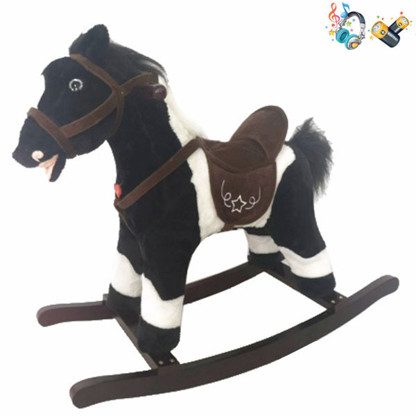 Electric wooden rocking horse