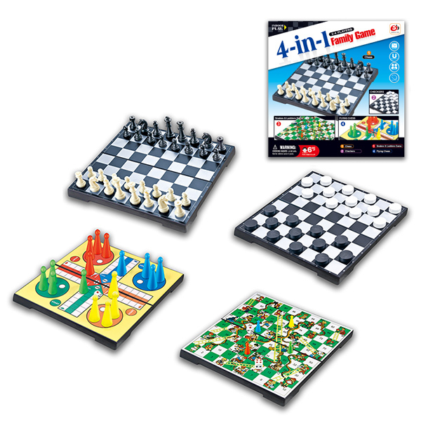 chess game Chess/Checkers/Backgammon 4 in 1 Plastic【English Packaging】_200601990_hd