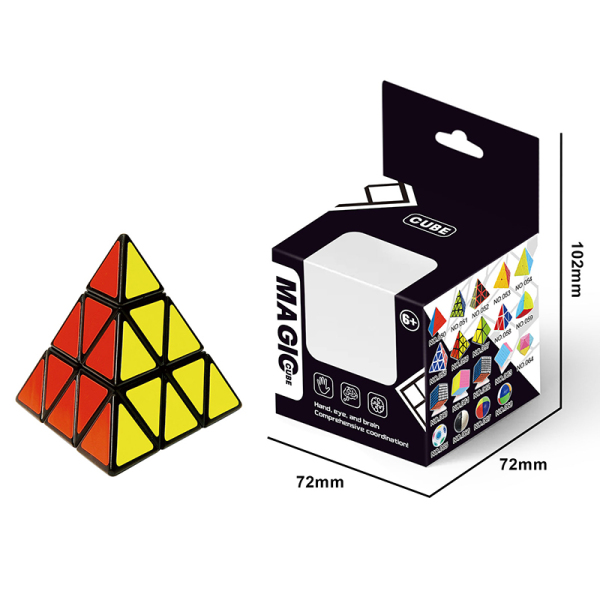 Pyramid cube with beads