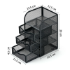 Desktop 4-compartment organizer (no box),one colour only,Metal【English Packaging】_P02697039_2_m