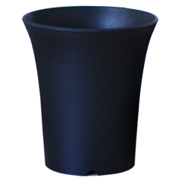 9.5*6.4*10.5cm Black Flowerpot,one colour only,Plastic【Packaging without Words】_201445170_hd