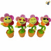 4 popular online Tiktok swinging sunflowers with USB electric sunflower dancing cactus Electric With battery Plush【English Packaging】_201087008