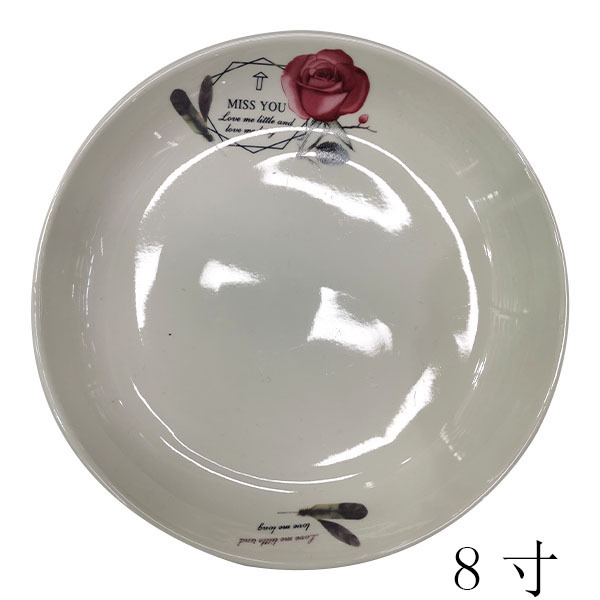 8" Ceramic Plate,Ceramics【Packaging without Words】_201186119_hd