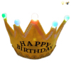 Beaded piece, happy birthday, crown with lighting, battery pack, 7 colors Plastic【English Packaging】_P02630677_2_m