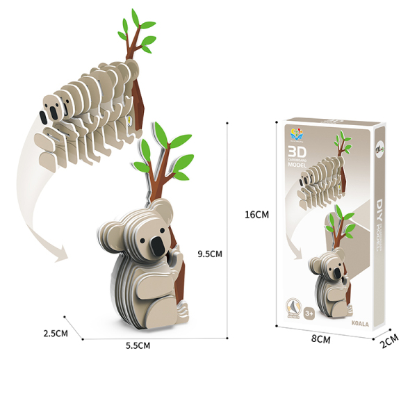 3D Animal Stereo Puzzle