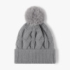 Шляпа из шерсти с пуховым жаккардом Зимняя шляпа Женщина 56 - 60CM 100% нитрил