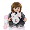 45cm Reborn doll with bottle, pacifier and panda (wig cover),17 inches,Plush【English Packaging】_P02122914_3_m