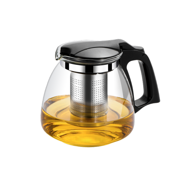 Glass Separate Flower Tea Pot【1100ml,one colour only,glass【Packaging without Words】_201806120_hd