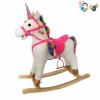 Electric wooden rocking unicorn With battery Wooden horse Music 【English Packaging】_201278889