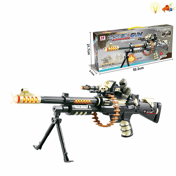 gun Electric Submachine gun Lights Sound IC without language Spray painting Plastic【English Packaging】_201163924_hd