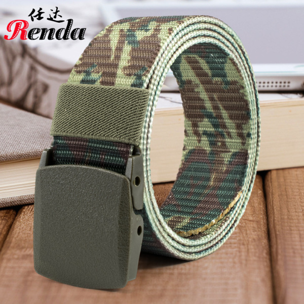 Camouflage Outdoor Pure Nylon Belt Sport Canvas Belt