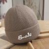 Solid Color Embossed Letter Cap,Unisex,56-60CM,Winter Hat,100% acrylic【Packaging without Words】_201523215