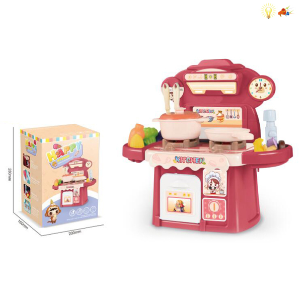 30(pcs)play house tableware kitchen appliances fruit and vegetable toys,Cute Version,Lights,Sound,IC without language,Solid color,Plastic【English Packaging】_201646289_hd