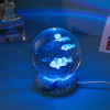 Creative crystal ball night light (6cm round ball+resin base),one colour only,Plastic【Packaging without Words】_201869457